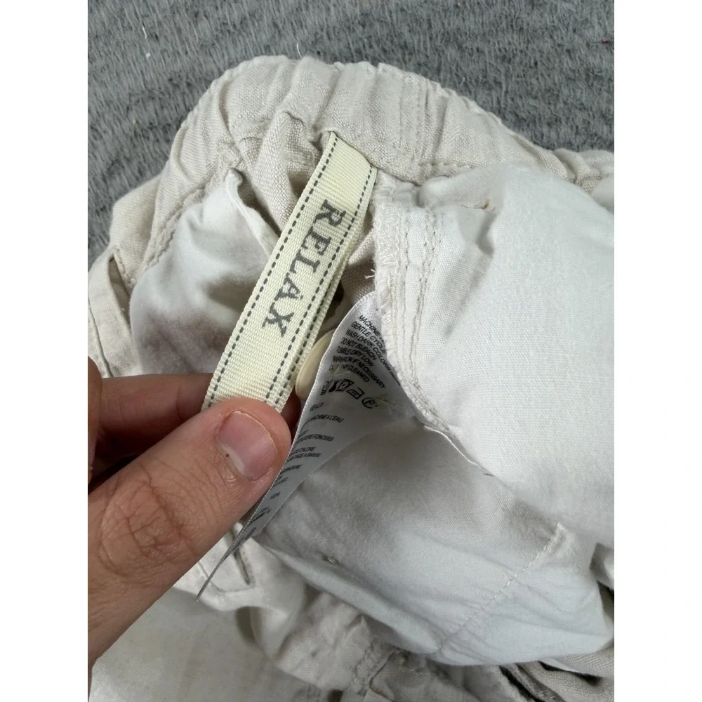 Tommy Bahama Relax Linen Pants Mens Large White Beach Coast Resort Trouser